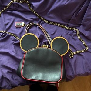 Coach Black and Gold Crossbody Bag